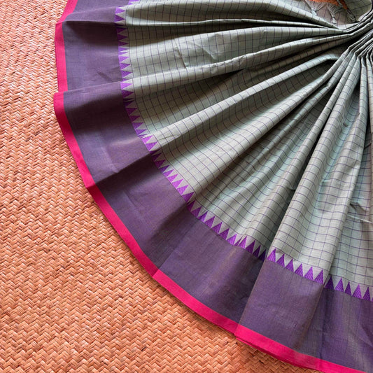 Chettinad Cotton Saree, Green