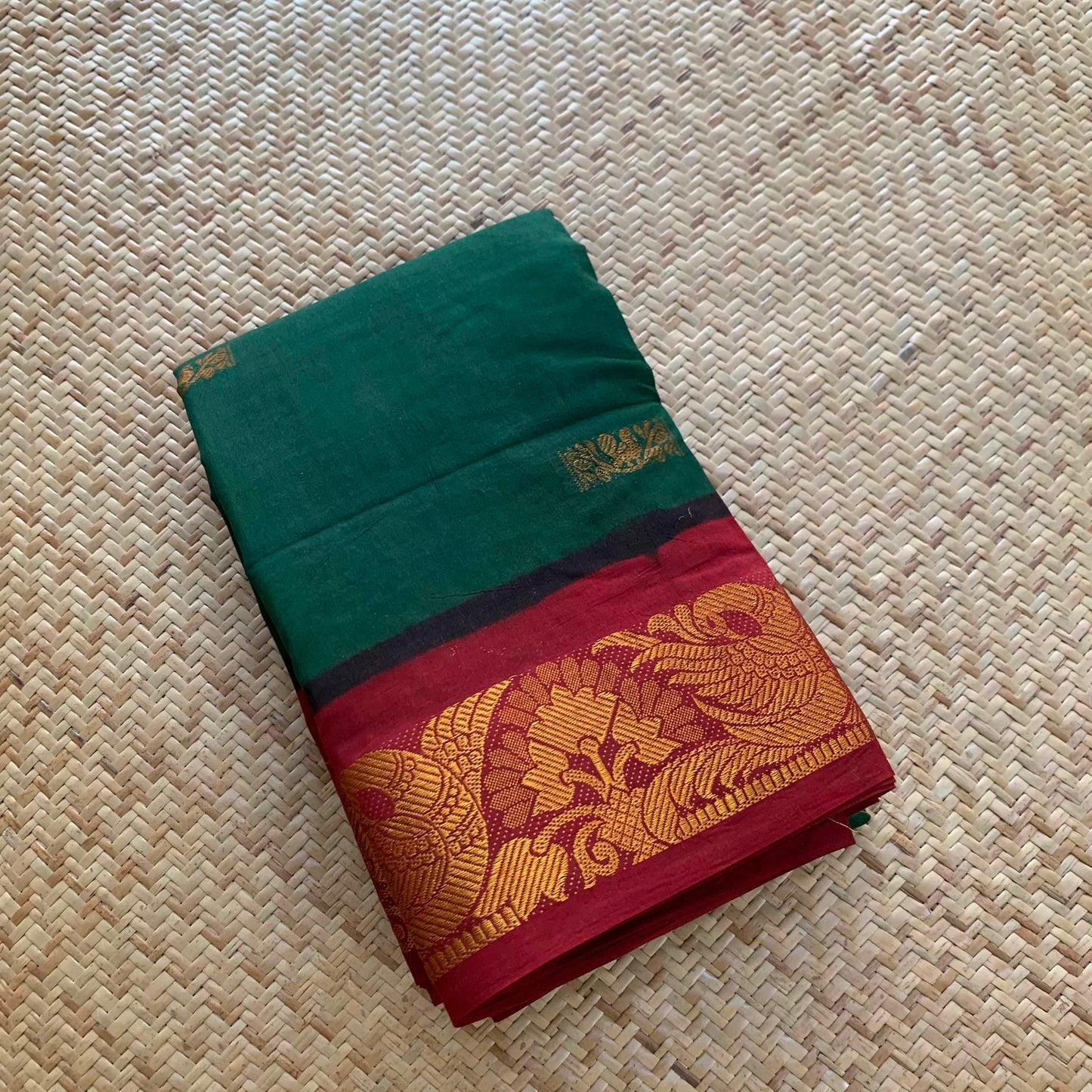 Green, Madurai Sungadi Saree With Butta