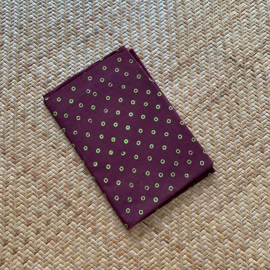 Brown Wax Printed Cotton Blouse piece