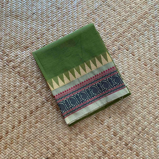 Light Green, Chettinad Cotton Blouse piece