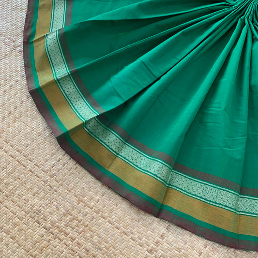 Arupukottai Handwoven Saree, Green