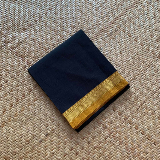 Black, Chettinad Cotton Blouse piece