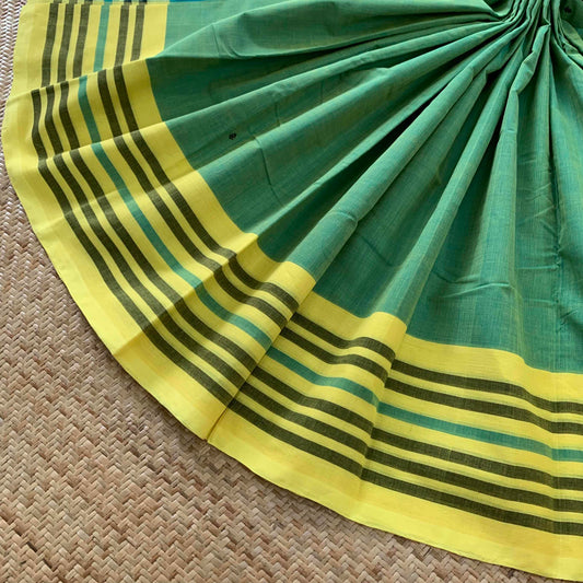 Arupukottai Handwoven Saree, Green