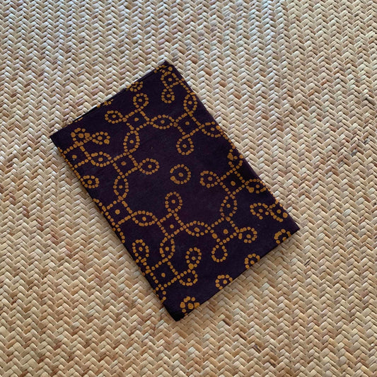 Black Wax Printed  Cotton Blouse piece