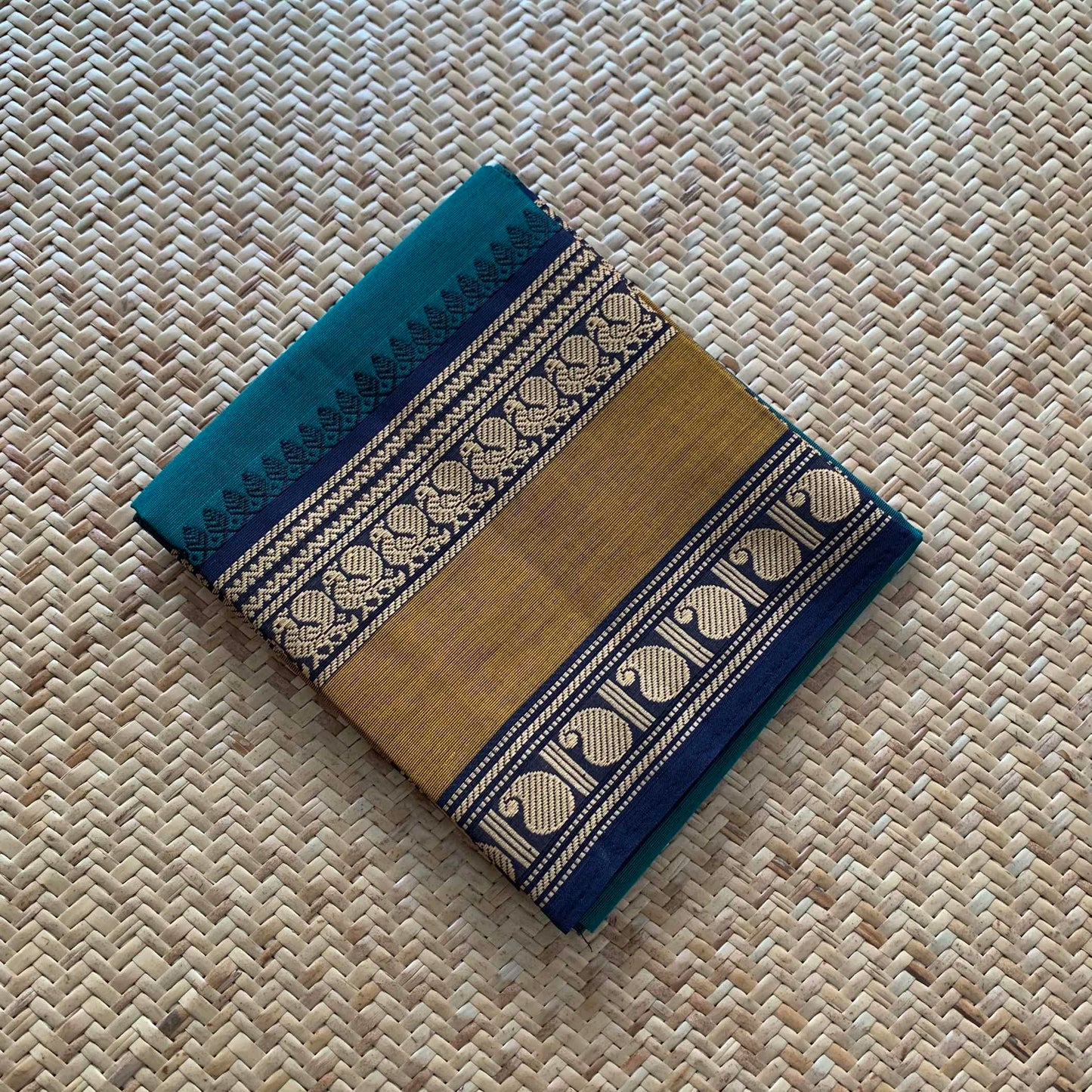 Rama Green, Chettinad Cotton Blouse piece