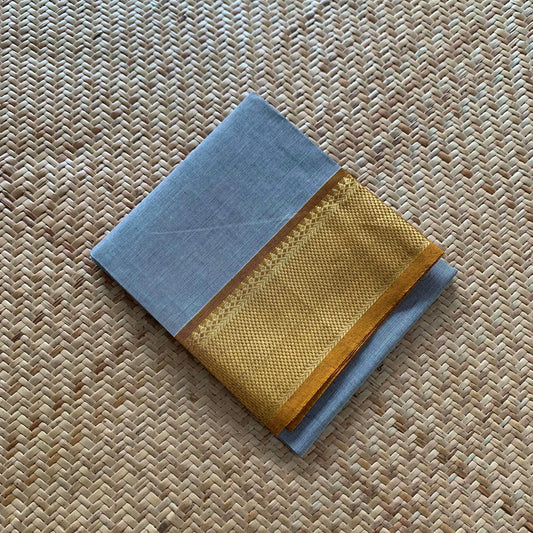 Grey, Chettinad Cotton Blouse piece