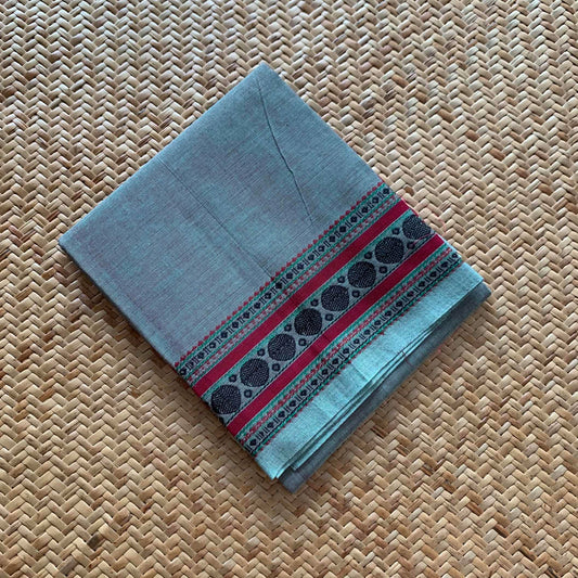 Grey, Chettinad Cotton Blouse piece