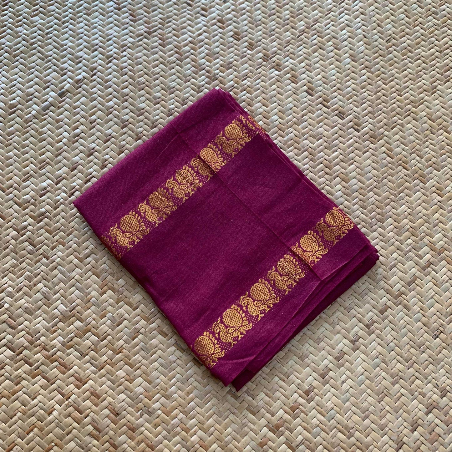 Annam Burgundy, Cotton Blouse piece