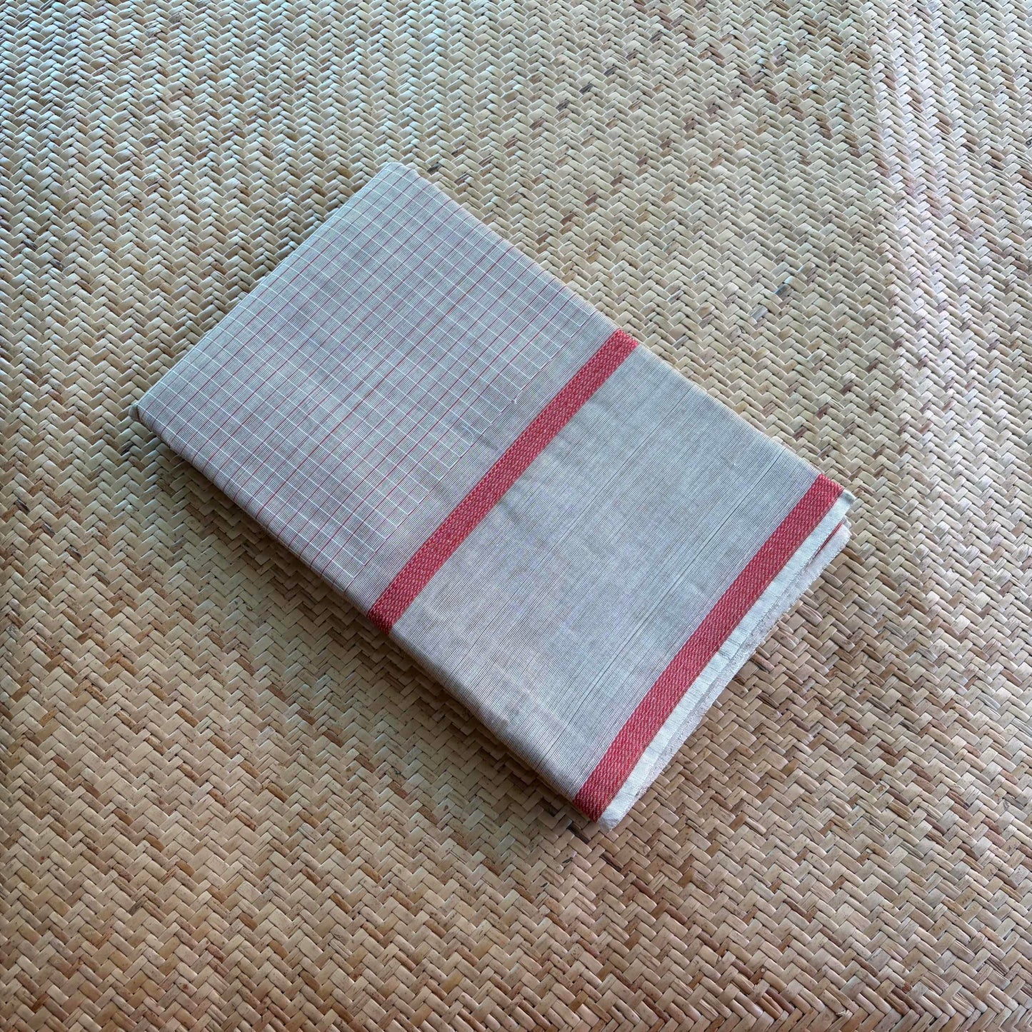 Chettinad Cotton Saree, Beige