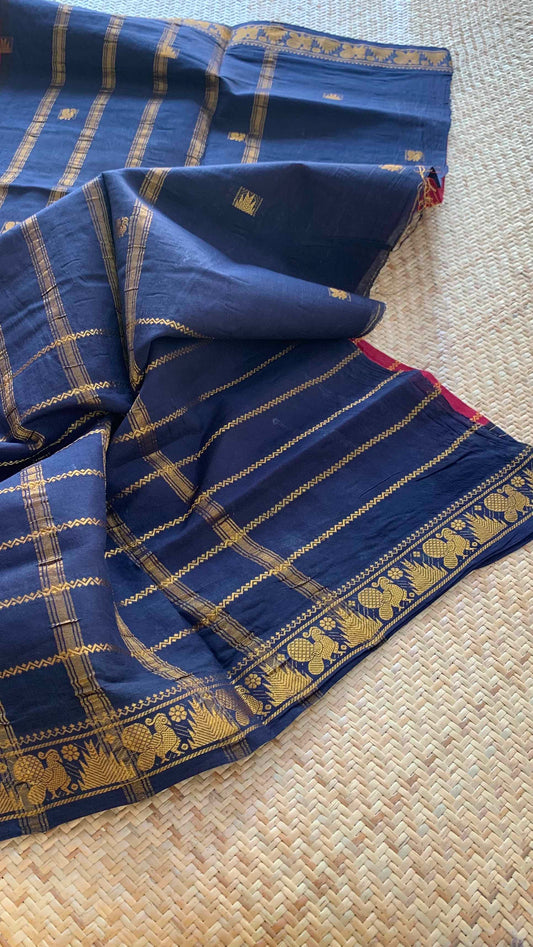 Maroon, Madurai Sungadi Saree With Butta