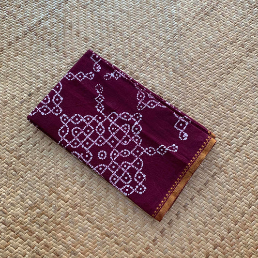 Araku Wax Printed Kolam, Cotton Blouse piece