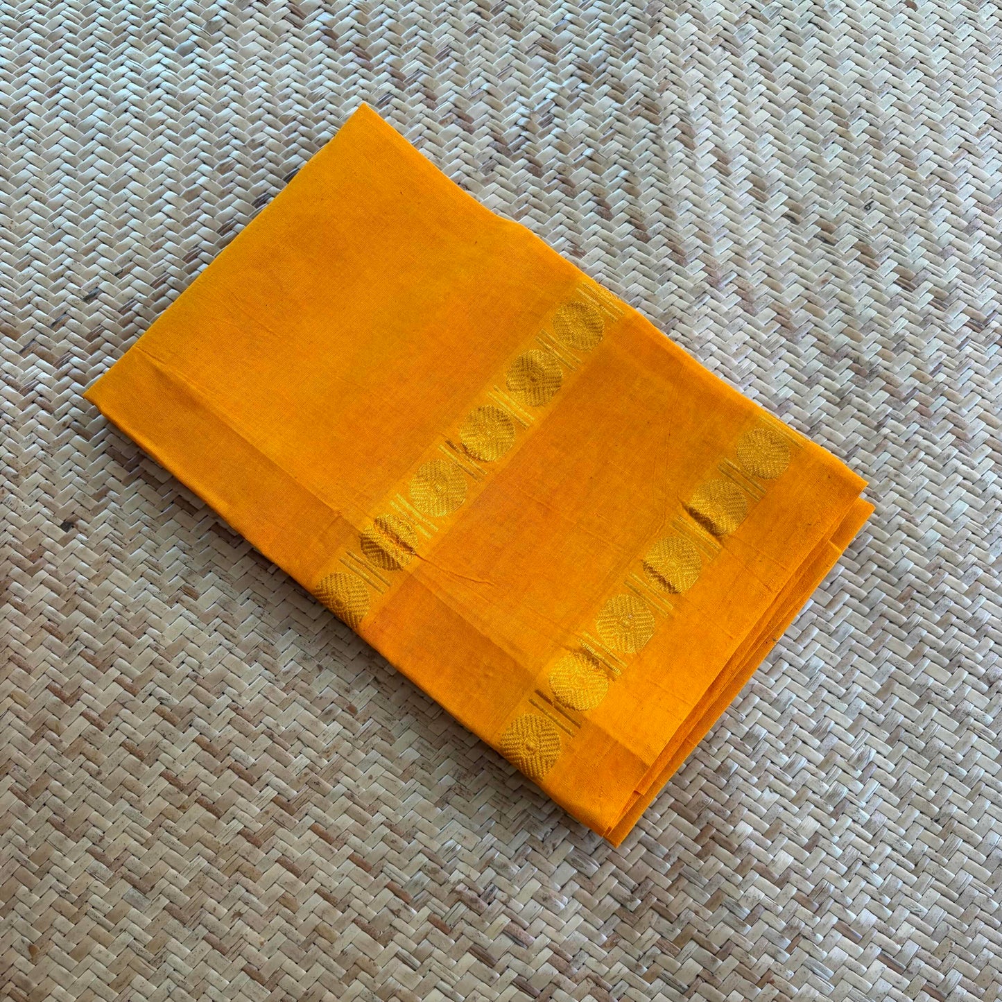 Yellow, Cotton Blouse piece
