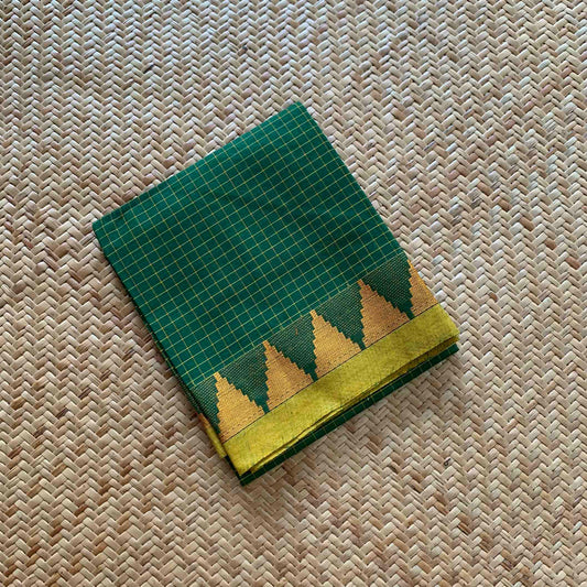 Green, Chettinad Cotton Blouse piece