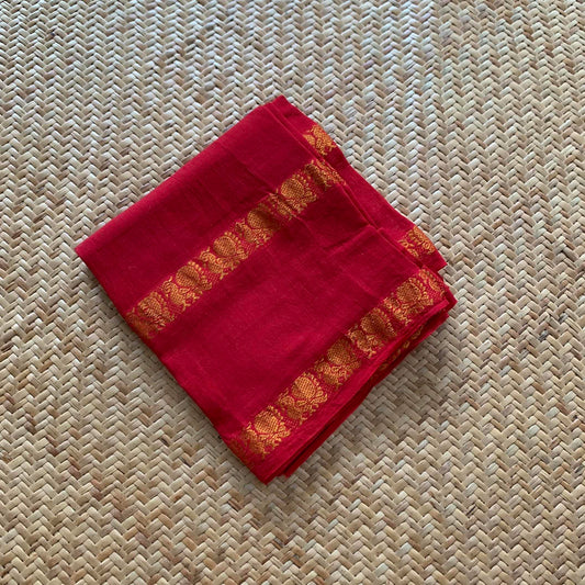 Red, Cotton Blouse piece