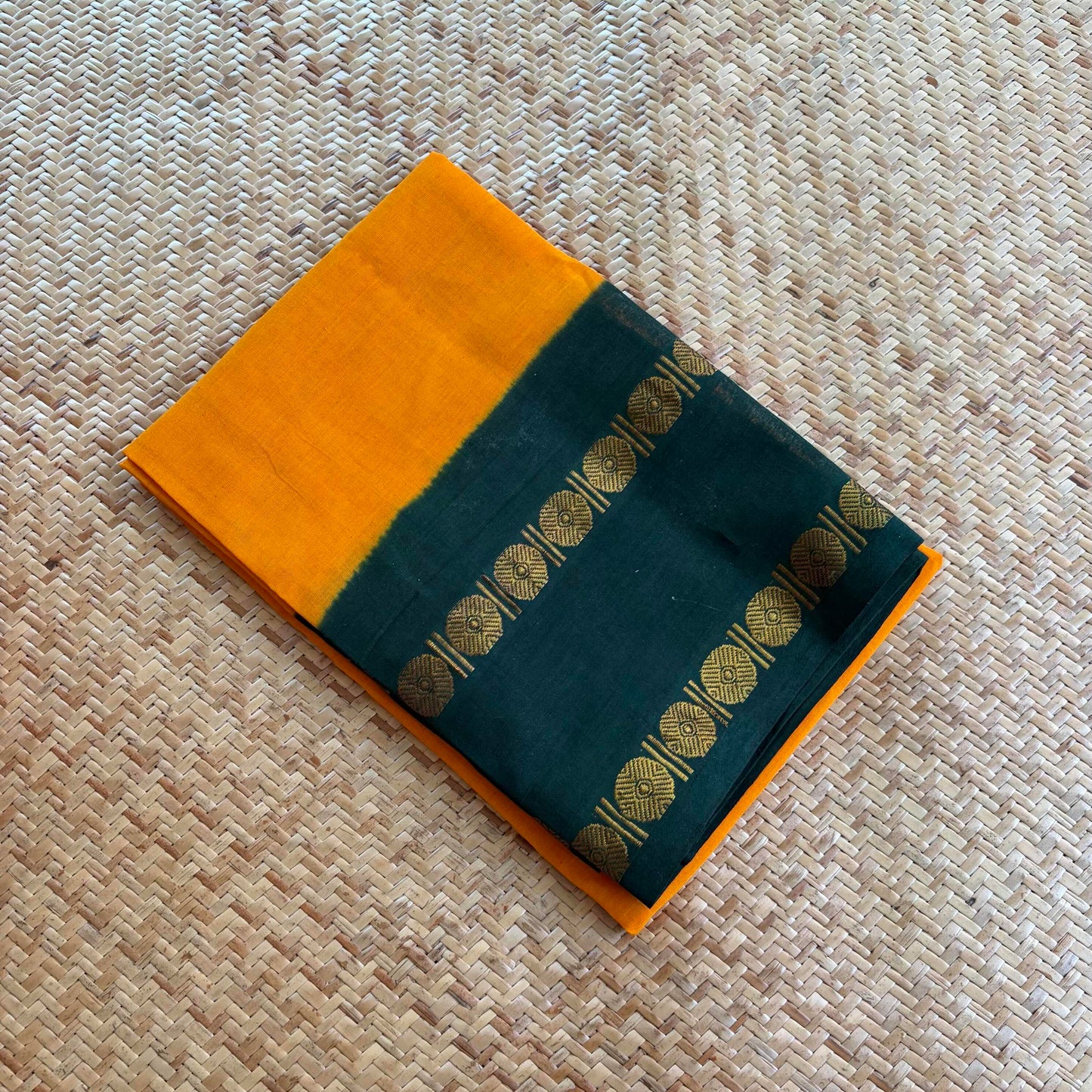 Yellow, Cotton Blouse piece