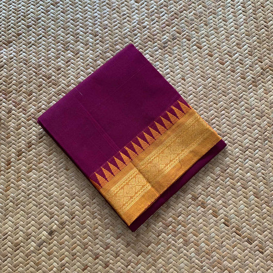 Magenta, Chettinad Cotton Blouse piece