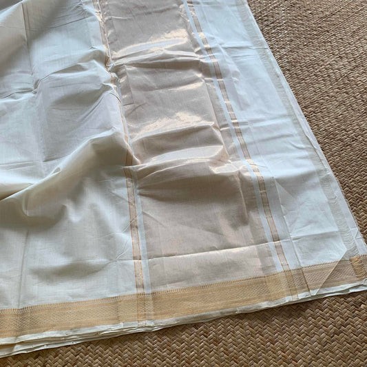 Magalagiri Handwoven Saree, Off White