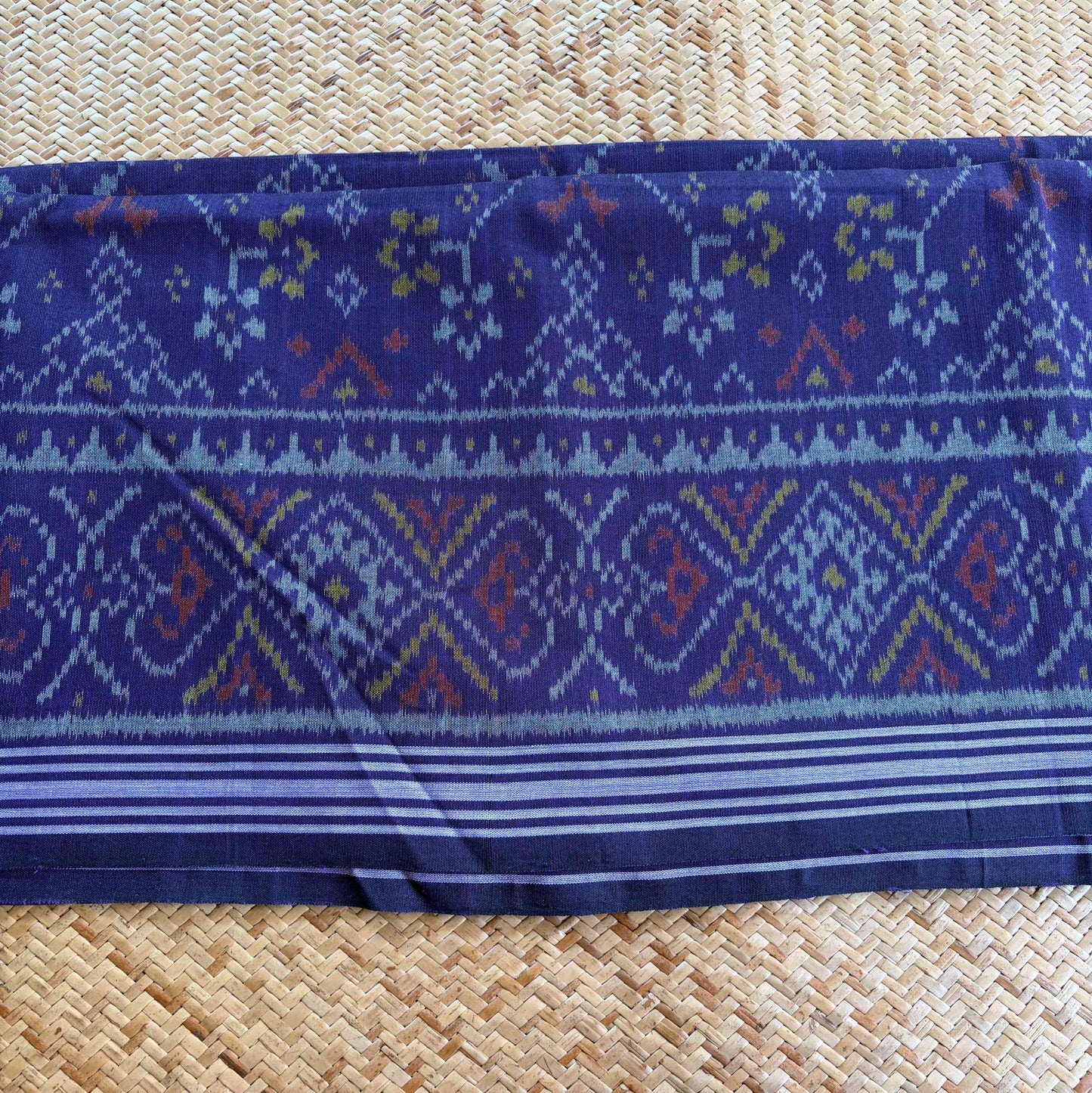 Purple, Genuine Patola Cotton Handloom Dupatta