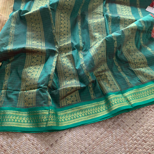 Yellow, Kalyani Silk Cotton.