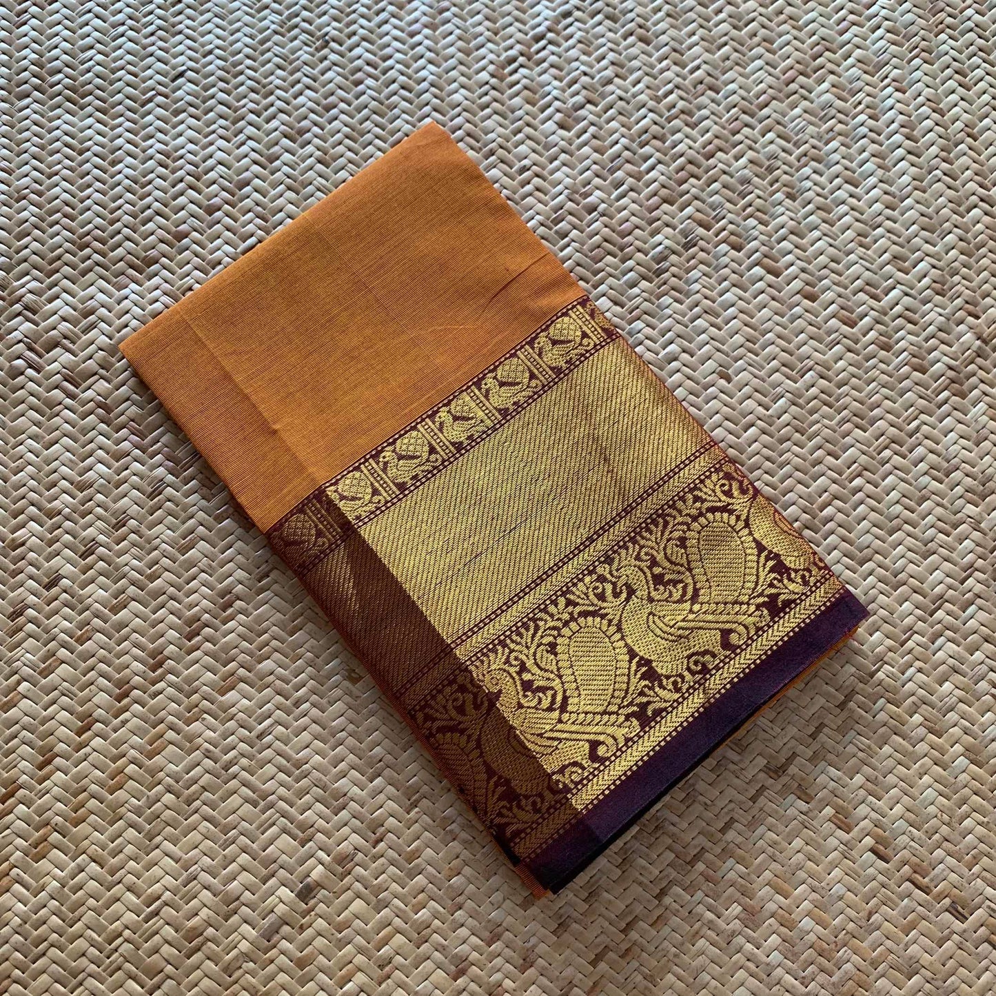 Mustard, Chettinad Cotton Blouse piece