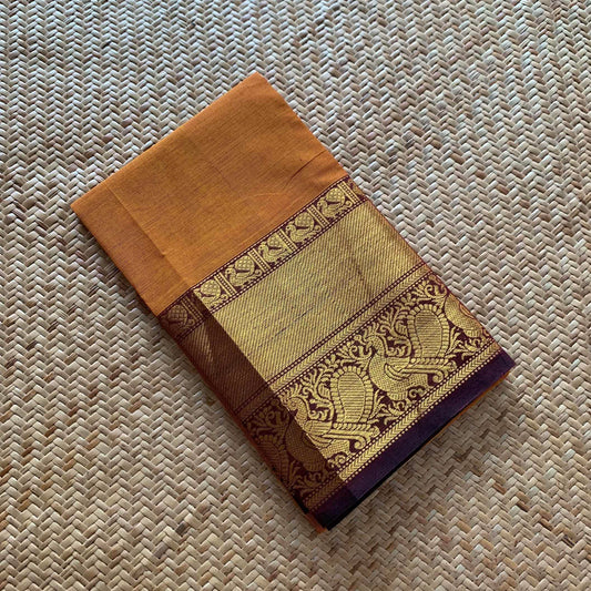 Mustard, Chettinad Cotton Blouse piece