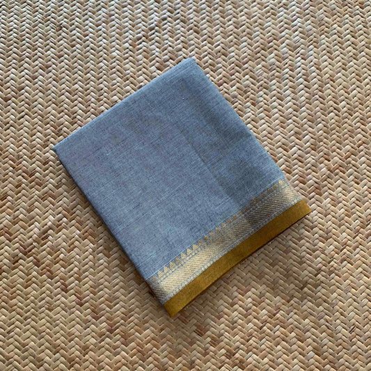 Grey, Chettinad Cotton Blouse piece