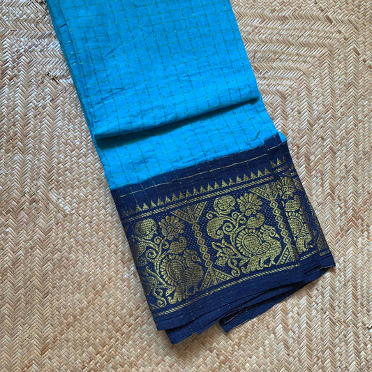 Blue with Navy, Blouse piece