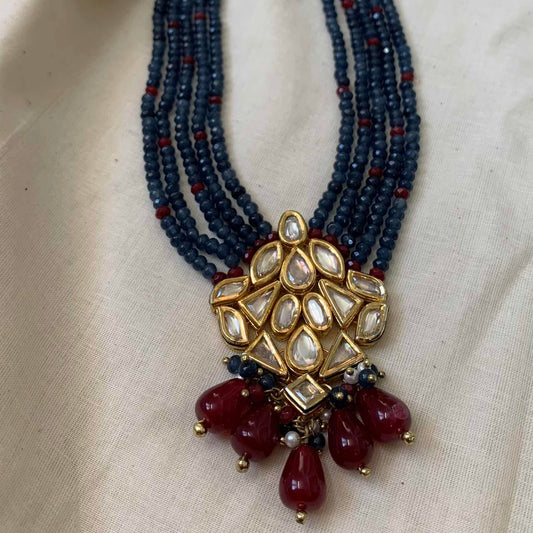 Layered Kundan Long Necklace